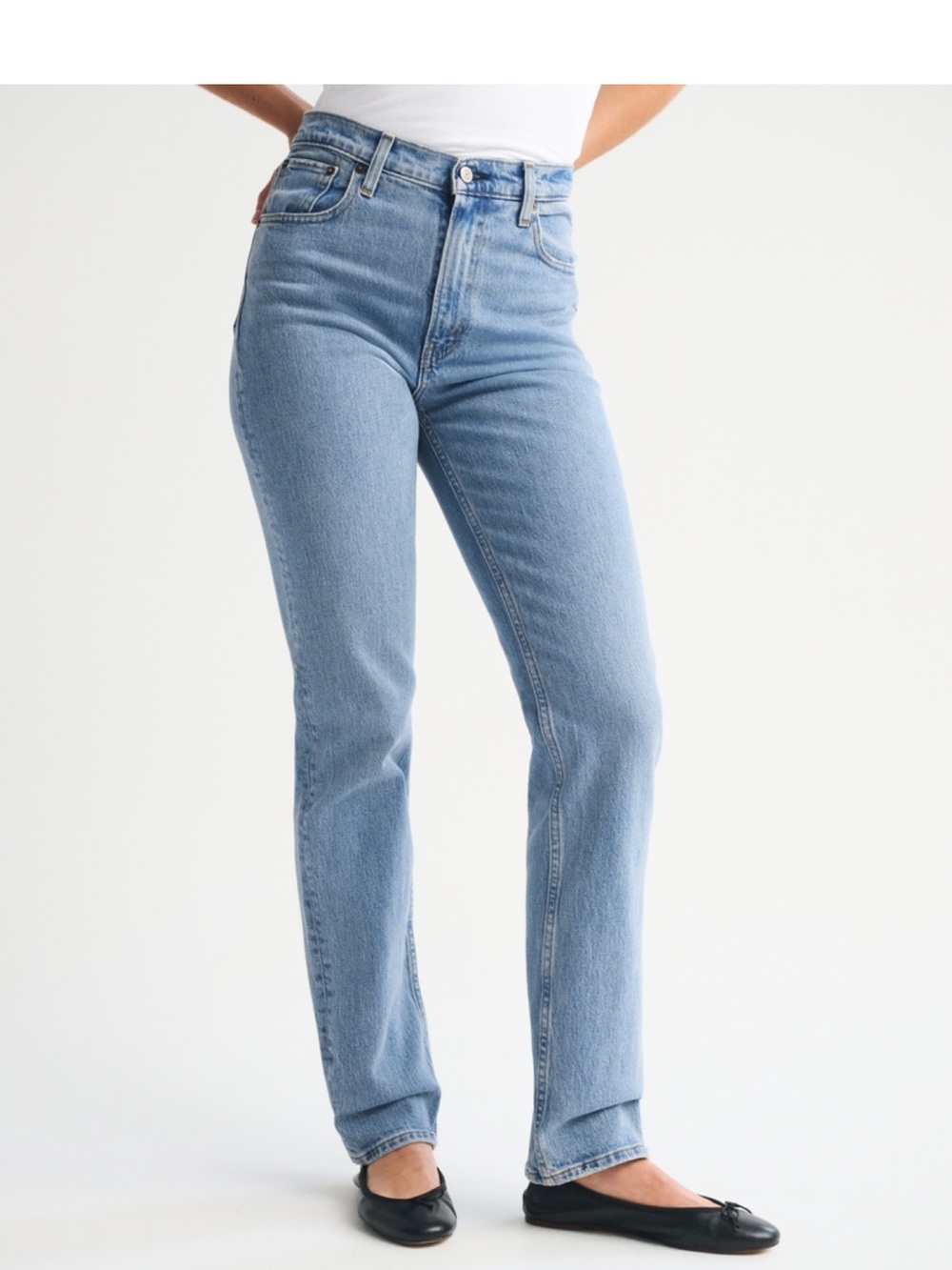 Abercrombie & Fitch Curve Love 90s Straight Ultra High Rise Jeans